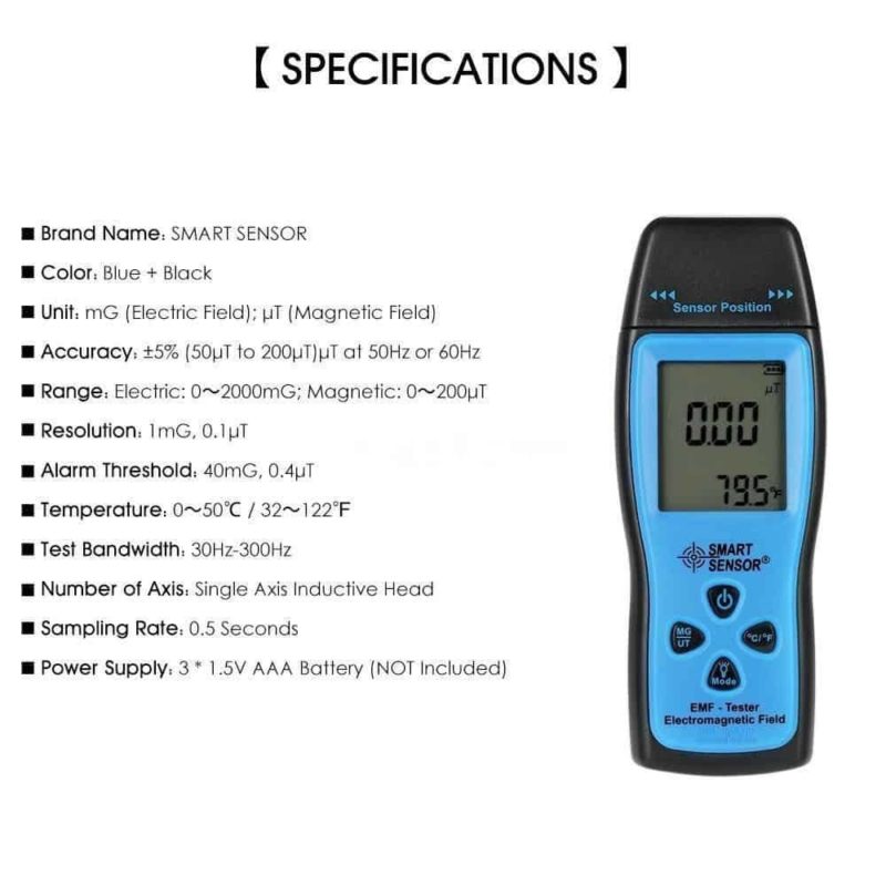 ghost hunting emf detector meter device